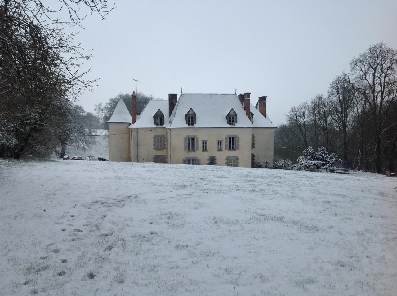 Château sous la neige